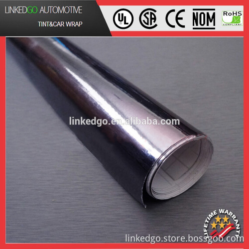 Car Wrapping Black 1.52*30M Chrome Wrap Most Fashionable Chrome Mirror Car wrap film